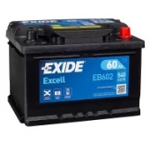 Аккумулятор EXIDE Excell 60R EB602 60Ач 540А обр. пол.