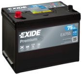 EXIDE Premium 75L EA755 630A 267х172х220